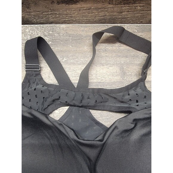 Victoria Secret Sport Bra 36D Lightweight Keyhole Front Wire Free Racerback - Picture 3 of 4